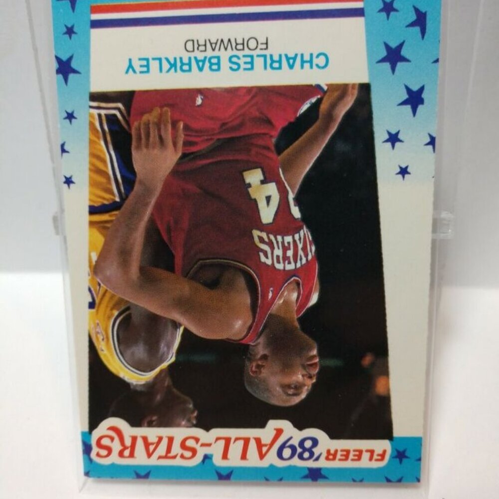 1989-90 Fleer Basketball STICKER #4 CHARLES BARKLEY.....NM - Picture 4 of 6